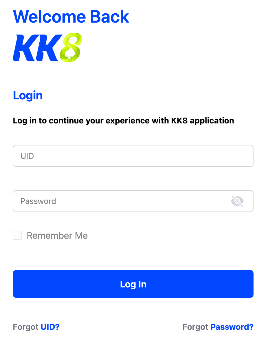 kk8 login